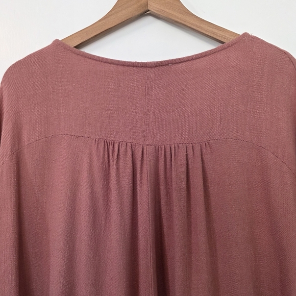 Umgee USA Linen Blend A-Line Dress – Size 2XL – Rose Clay - Picture 6 of 7